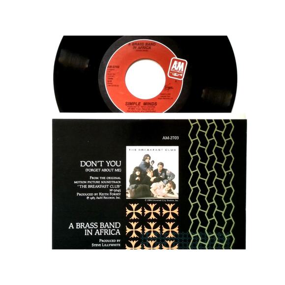 Simple Minds Don't You Forget About Me 7" Vinyl Record The Breakfast Club 1985 - Picture 2 of 4